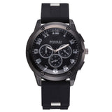 Blue Luxury Silicone Watch